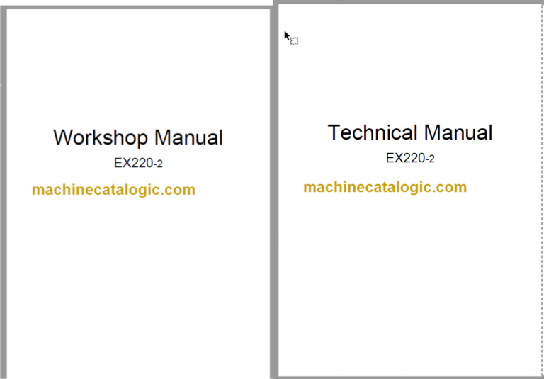 Hitachi EX220-2 Service Manual