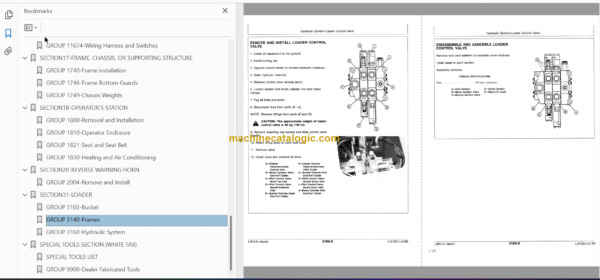 Hitachi LX100 LX150 Wheel Loader Service Manual