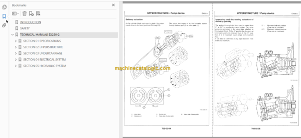 Hitachi EX220-2 Service Manual