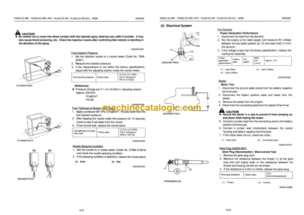 Kubota EAEL 300-E2 series Diesel Engine Workshop Manual