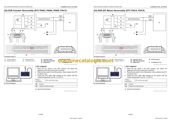 Kubota U50-5 (D1803-CR-TE5-BH3 D1803-CR-TE5-BH4) Common Rail System DIAGNOSIS MANUAL