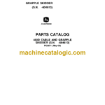 John Deere 460D CABLE AND GRAPPLE SKIDDER Parts Catalog (S.N. -604613)