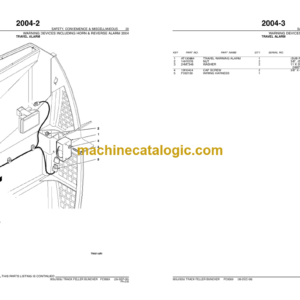 John Deere 909J 959J (Leveler) Track Feller Buncher Parts Catalog