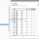 Hitachi ZX250LC-6 ZX250LCN-6 Hydraulic Excavator Parts Catalog & Engine and Equipment Components Parts Catalog
