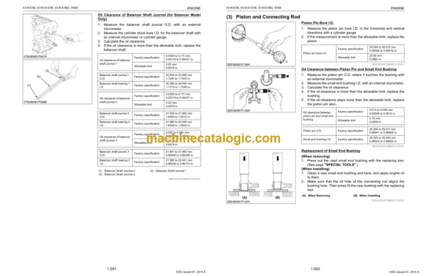 Kubota 03-M-E3B SERIES 03-M-DI-E3B SERIES 03-M-E3BG SERIES Workshop Manual