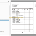 Hitachi ZX250LC-6 ZX250LCN-6 Hydraulic Excavator Parts Catalog & Engine and Equipment Components Parts Catalog