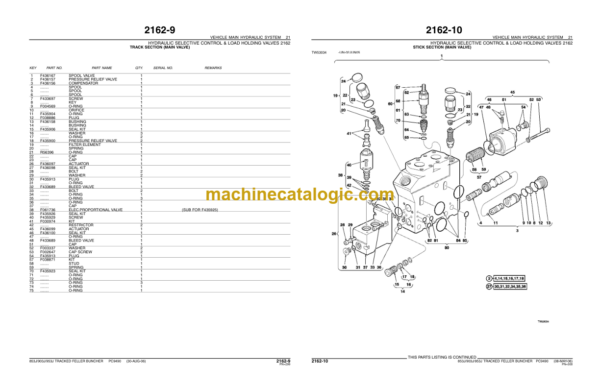 John Deere 853J 903J 953J Track Feller Buncher Parts Catalog
