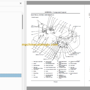 Hitachi EX1200-5D Hydraulic Excavator Technical and Workshop Manual