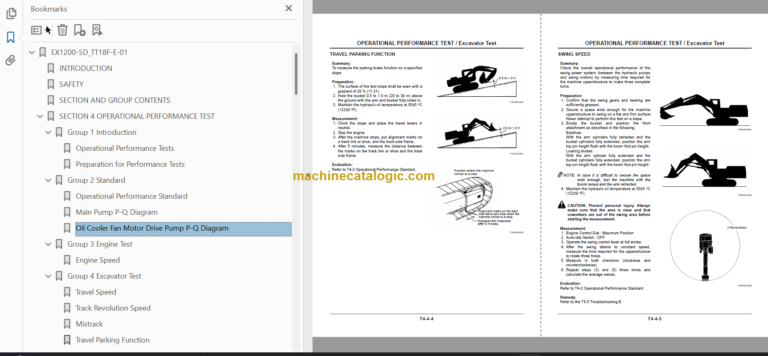 Hitachi EX1200-5D Hydraulic Excavator Technical and Workshop Manual