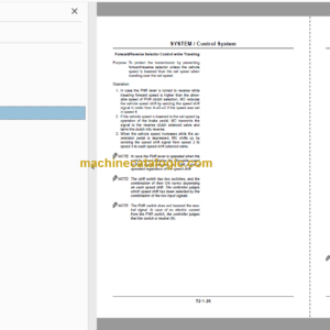 Hitachi ZW180 ZW180PL Wheel Loader Technical and Workshop Manual