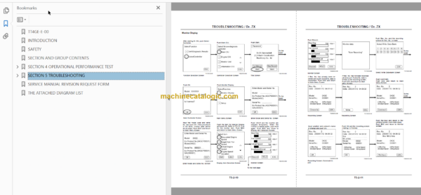 Hitachi ZW180 ZW180PL Wheel Loader Technical and Workshop Manual