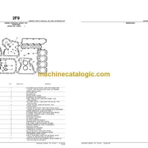 John Deere 410 BACKHOE LOADER Parts Catalog