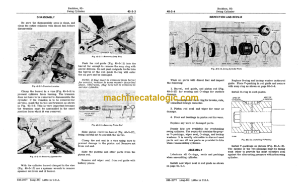 John Deere 92 Backhoes Service Manual