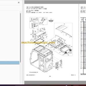 Hitachi ZX350LC-7 ZX350LCN-7 Parts Catalog & Equipment Components Parts Catalog