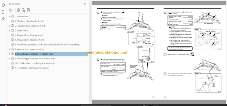 Hitachi EX1200-6 Hydraulic Excavator Technical and Workshop Manual