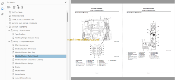 Hitachi ZX225USLC-5B ZX225USRLC-5B Hydraulic Excavator Technical and Workshop Manual