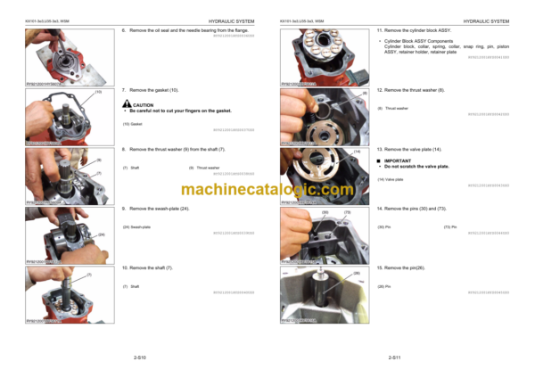 Kubota KX101-3 alpha 3 U35-3 alpha 3 Excavator Workshop Manual