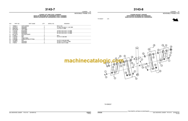 John Deere 325J BACKHOE LOADERS Parts Catalog