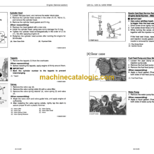 Kubota U20-3α U25-3α U25S Excavator Code No.97899-61501 Workshop Manual