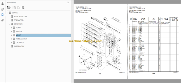 Hitachi ZX490LCH-6 ZX530LCH-6 Hydraulic Excavator Parts Catalog & Engine and Equipment Components Parts Catalog