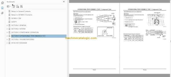 Hitachi EX1800-3 Excavator Technical and Workshop Manual