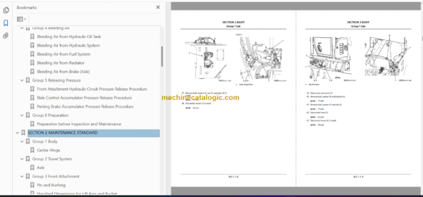 Hitachi ZW180-5B ZW180PL-5B Wheel Loader Technical and Workshop Manual