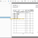 Hitachi ZX75US-A ZX85US Hydraulic Excavator Parts Catalog & Equipment Components Parts Catalog