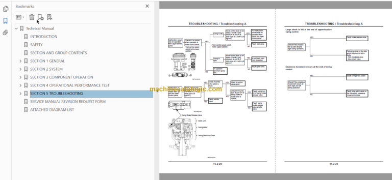 Hitachi HX99B Crawler Mounted Aerial Platform Technical and Workshop Manual