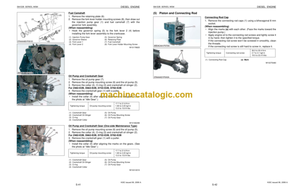 Kubota SM-E2B SERIES DIESEL ENGINE Workshop Manual