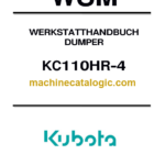Kubota KC110HR-4 Dumper Workshop Manual