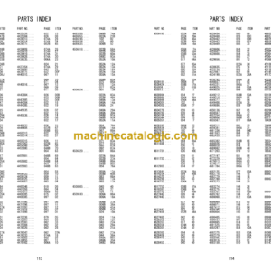 Hitachi RX3300-3 Leaderless Pile Driver Parts Catalog