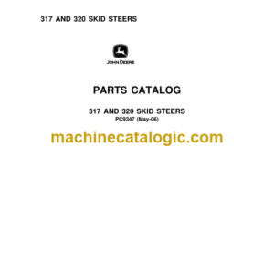 John Deere 317 AND 320 SKID STEERS Parts Catalog