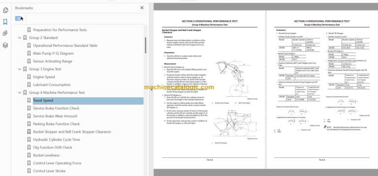 Hitachi ZW180-6 Wheel Loader Technical and Workshop Manual