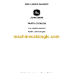 John Deere 210C LOADER BACKHOE Parts Catalog