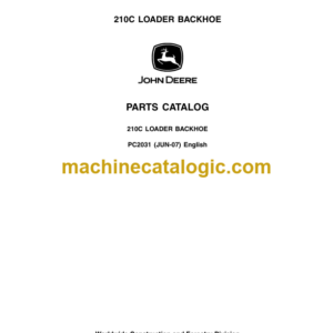 John Deere 210C LOADER BACKHOE Parts Catalog