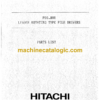 Hitachi PD9 80R Leader Rotating Type Pile Drivers Parts Catalog