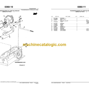 John Deere 210C LOADER BACKHOE Parts Catalog