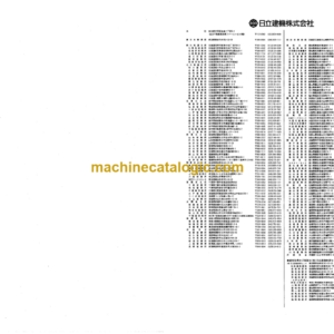 Hitachi PD9 80R Leader Rotating Type Pile Drivers Parts Catalog