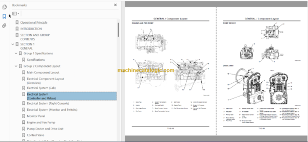 Hitachi ZW220 ZW250 Wheel Loader Technical and Workshop Manual