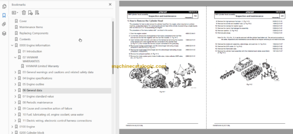 Hitachi 4TN107 Series Engine Technical and Workshop Manual