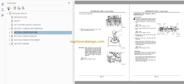 Hitachi HX99B Crawler Mounted Aerial Platform Technical and Workshop Manual