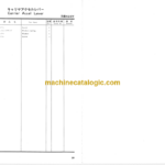 Hitachi FH105 Parts Catalog
