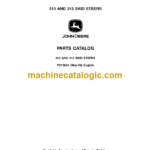 John Deere 313 AND 315 SKID STEERS Parts Catalog