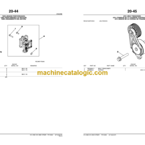 John Deere 313 AND 315 SKID STEERS Parts Catalog