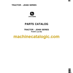 John Deere JD400 SERIES TRACTOR Parts Catalog