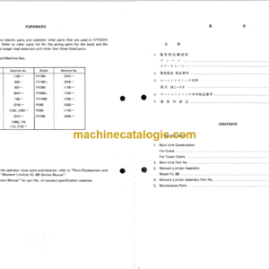 Hitachi HL-8B HI-LIMITTER Parts Catalog