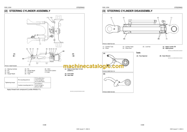 Kubota R085 Wheel Loader Workshop Manual