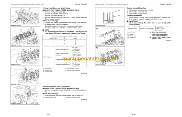 Kubota V3-E3B V3-E3CB V3-E3BG Diesel Engine Workshop Manual