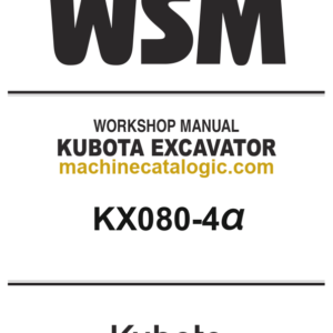 Kubota KX61-3 KX71-3 Excavator Code No.97899-60810 Workshop Manual