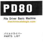 Hitachi PD80 Pile Driver Parts Catalog